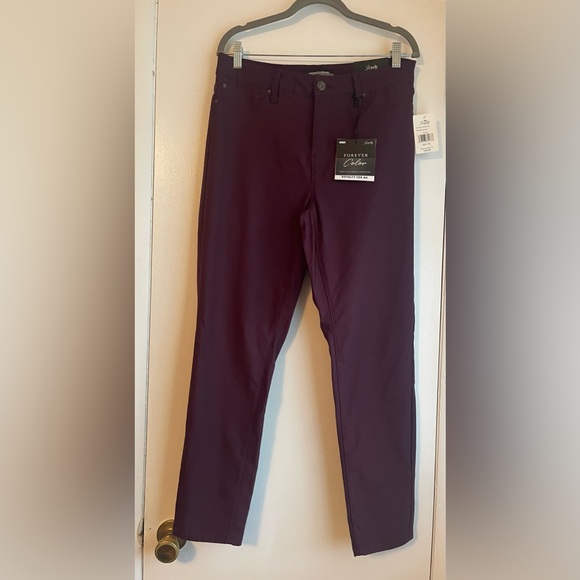 Royalty For Me Womens Women Skinny Pants Size XL Petite New With Tags Color plum - Picture 3 of 9